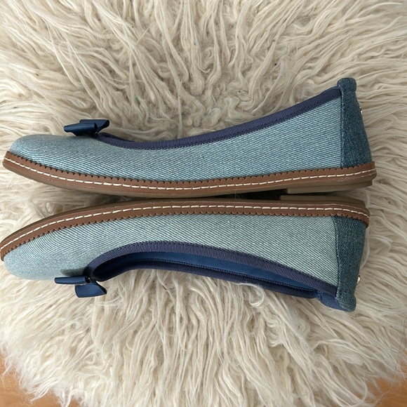 Anne Klein Emerald Denim ballet Flats 6.5 - Picture 9 of 13